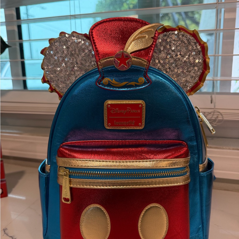 Loungefly Disney Princess Red and Blue Backpack